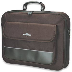 Manhattan Maletín para Computadora Portátil – Empire Laptop Monocromo 43,2 cm (17") Maletín PVC, Poliéster