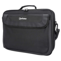 Manhattan Maletín para portátil Cambridge 15,6", diseño tipo clamshell, negro, ECONÓMICO, bolsillo p