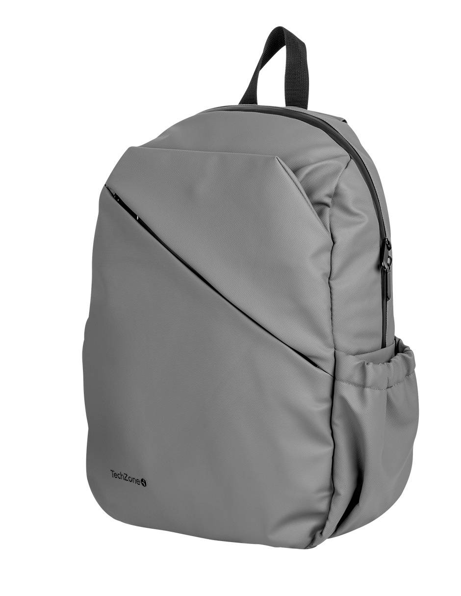 TZLBP29-G - Mochila TechZone Style Grey para Laptops de 16 Múltiples Compartimientos Diseño Ideal para Uso Diario