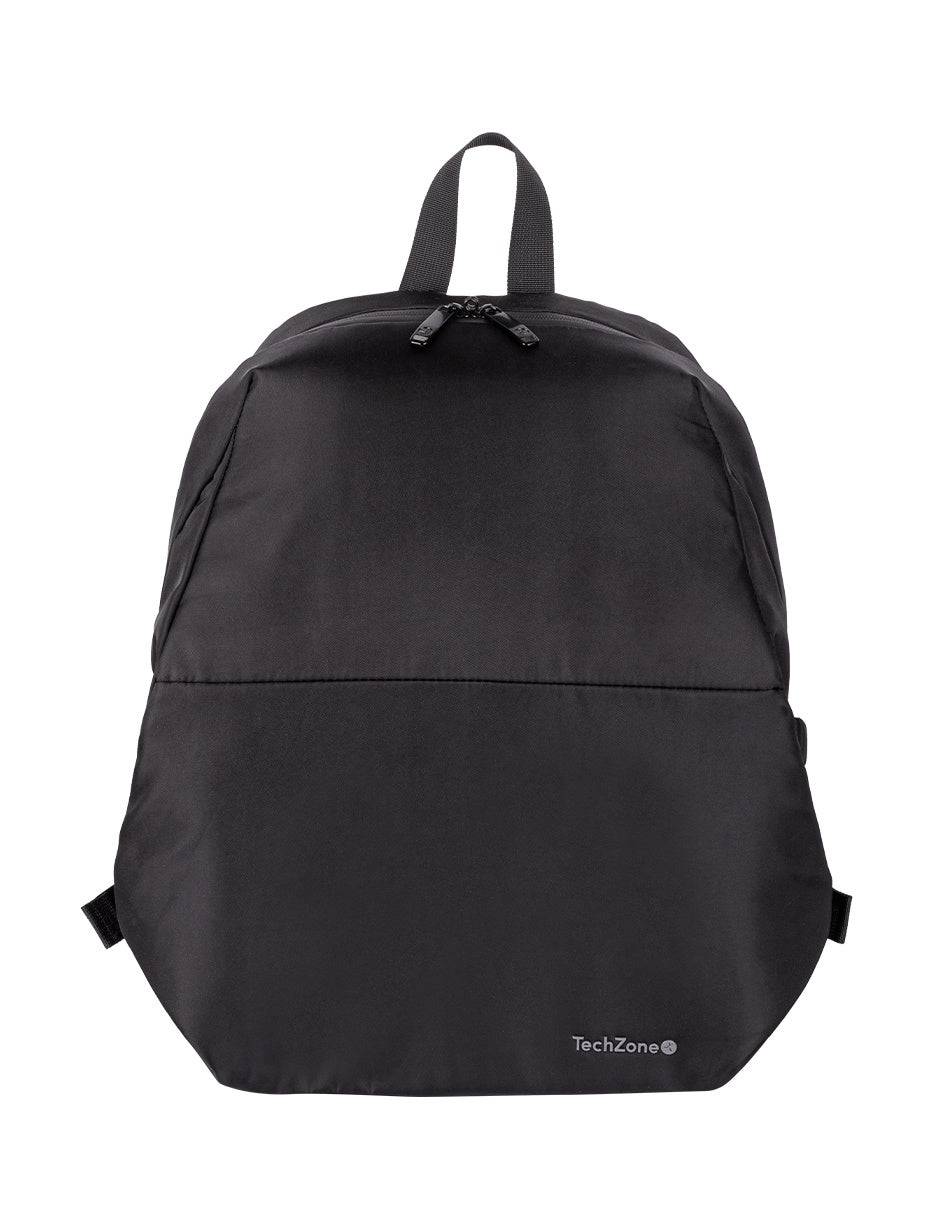 TZLBP13 - Mochila TechZone Lite TZLBP13 15.6 Poliester 420 D Twill Color Negro Laterales Ajustables