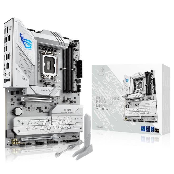 ASUS Motherboard ROG STRIX B860-A, WiFi, 4x DIMM, 6x SATA, ATX