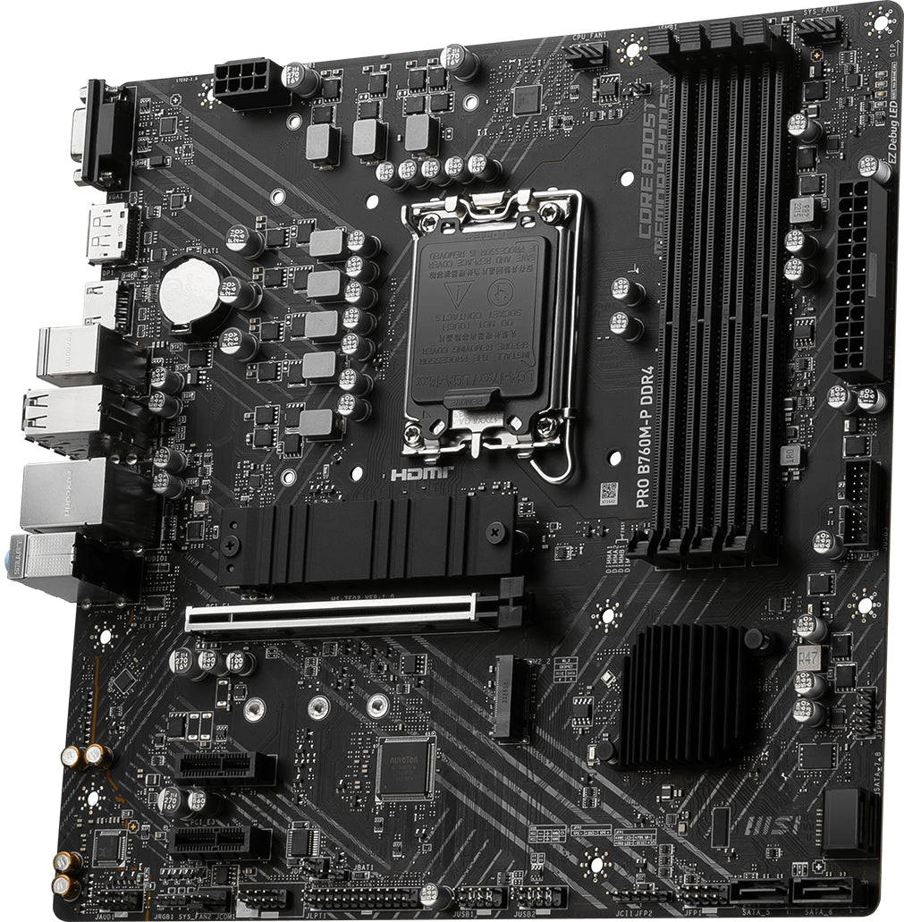 Placa Base MSI B760M-P Micro-ATX, Soporte DDR4 64GB, USB 3.0, HDMI