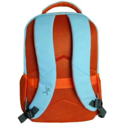 Mochila Perfect Choice Fearless para Laptop 15.6" Color Azul-Naranja