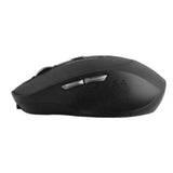 Mouse Inalámbrico Recargable 6 Botones 1600 DPI Negro