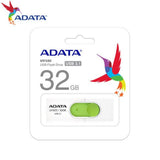 Memoria Flash Adata UV320 32GB USB 3.2 White-Green, 150MB/s Transfer, Compact Design