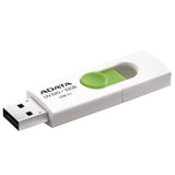 Memoria Flash Adata UV320 32GB USB 3.2 White-Green, 150MB/s Transfer, Compact Design