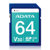 ADATA ASDX64GUI3V30S-R Memoria Flash 64 GB SDXC 100 MB/s 60 MB/s
