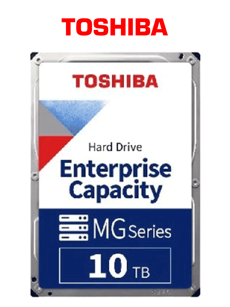 TOSHIBA MG09ACA10TE  - Disco duro de 10TB/ 3.5" /  serie Enterprise / 512MB / 7200RPM / Recomendado para Servidores y Videovigilancia