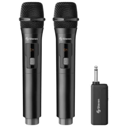 Steren MIC-288R micrófono Negro Micrófono para escenarios y espectáculos, Inalámbrico, 180 - 270 MHz
