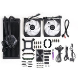 ENFRIAMIENTO LÍQUIDO COOLER MASTER ML240, 240MM, RGB, 2 VENTILADORES, RADIADOR DE ALUMINIO