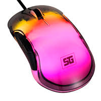 MOUSE VORAGO START THE GAME MO-505 ALAMBRICO RGB NEON HASTA 7,200 DPIS USB TRASPARENTE