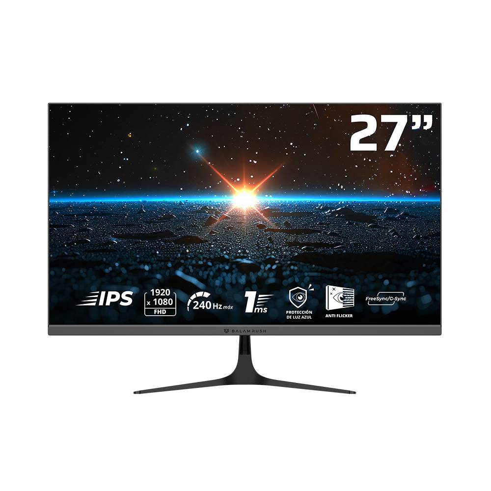 BR-944120 - MONITOR BALAM RUSH GAMER 27" IPS COSMOS EDGE MCE27P 240 HZ 1MS NEGRO