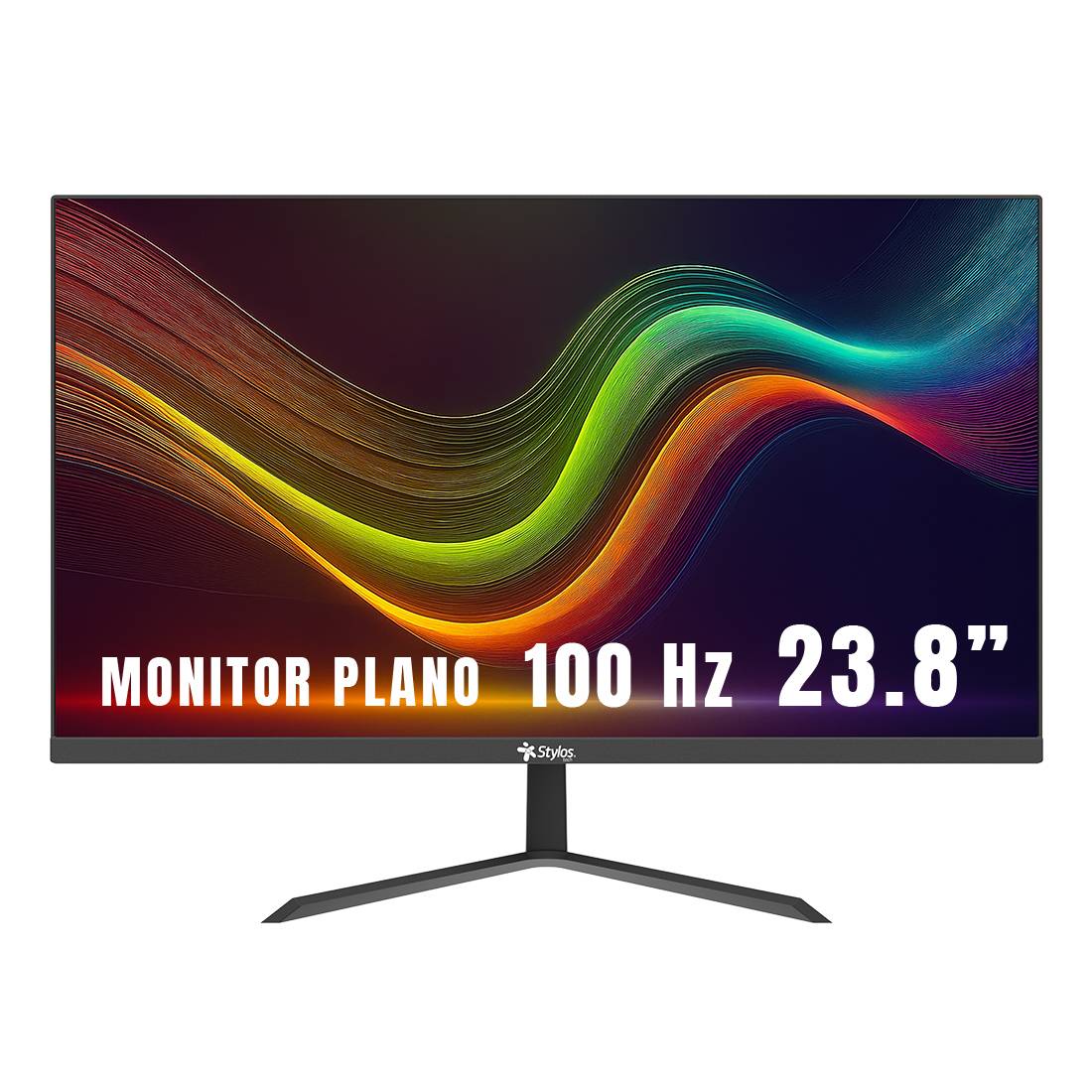 STPMOT7B - MONITOR STYLOS 23.8IN PANEL PLANO /FULL HD/100HZ/5MS/HDMI/VGA/B