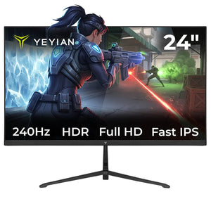 YMF-FP24-M1 - MONITOR YEYIAN 24" GAMER ELYSIUM FHD IPS 240HZ 1MS HDMS2.0 1920x10180