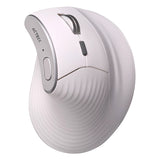 Acteck Virtuos Fitt Pro MI770 ratón Oficina Diestro RF inalámbrico + bluetooth Óptico 2400 DPI, Diseño vertical, Blanco