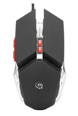 Manhattan Mouse óptico Gaming LED con cable Ratón 1 Juego USB tipo A Óptico