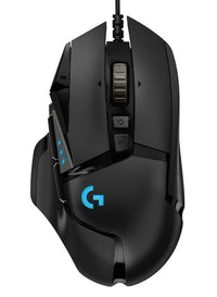 Logitech G 910-005550 ratón Juego Diestro USB tipo A Óptico 16000 DPI, Negro