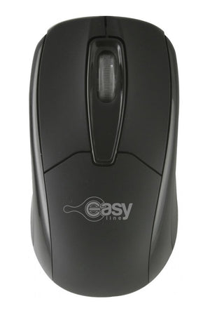 Perfect Choice EL-993377 ratón Oficina Ambidiestro USB tipo A Óptico 1000 DPI, Negro
