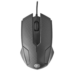 Mouse Easy line alambrico optico 1200DPI USB modelo EL-994121 color Negro