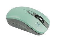 Perfect Choice PC-044819 ratón Oficina Ambidiestro RF inalámbrico Óptico 1600 DPI, Gris, Turquesa