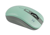 Perfect Choice PC-044819 ratón Oficina Ambidiestro RF inalámbrico Óptico 1600 DPI, Gris, Turquesa