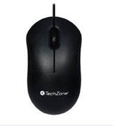 TechZone TZMOU01 ratón Oficina Ambidextro USB tipo A Óptico 800 DPI