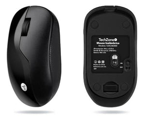 TechZone TZACMOI50 ratón Universal Ambidiestro RF inalámbrico 1200 DPI, Negro