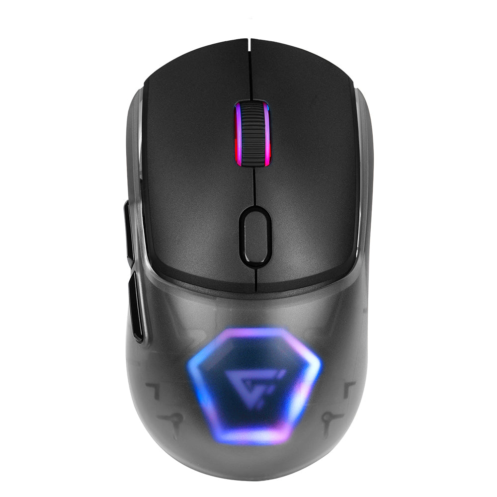 Mouse Game Factor Carcasas Intercambiables 2.4G BT 26K DPI RGB Negro MOW700-BK