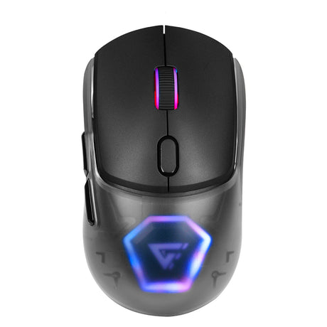 Mouse Game Factor Carcasas Intercambiables 2.4G BT 26K DPI RGB Negro MOW700-BK