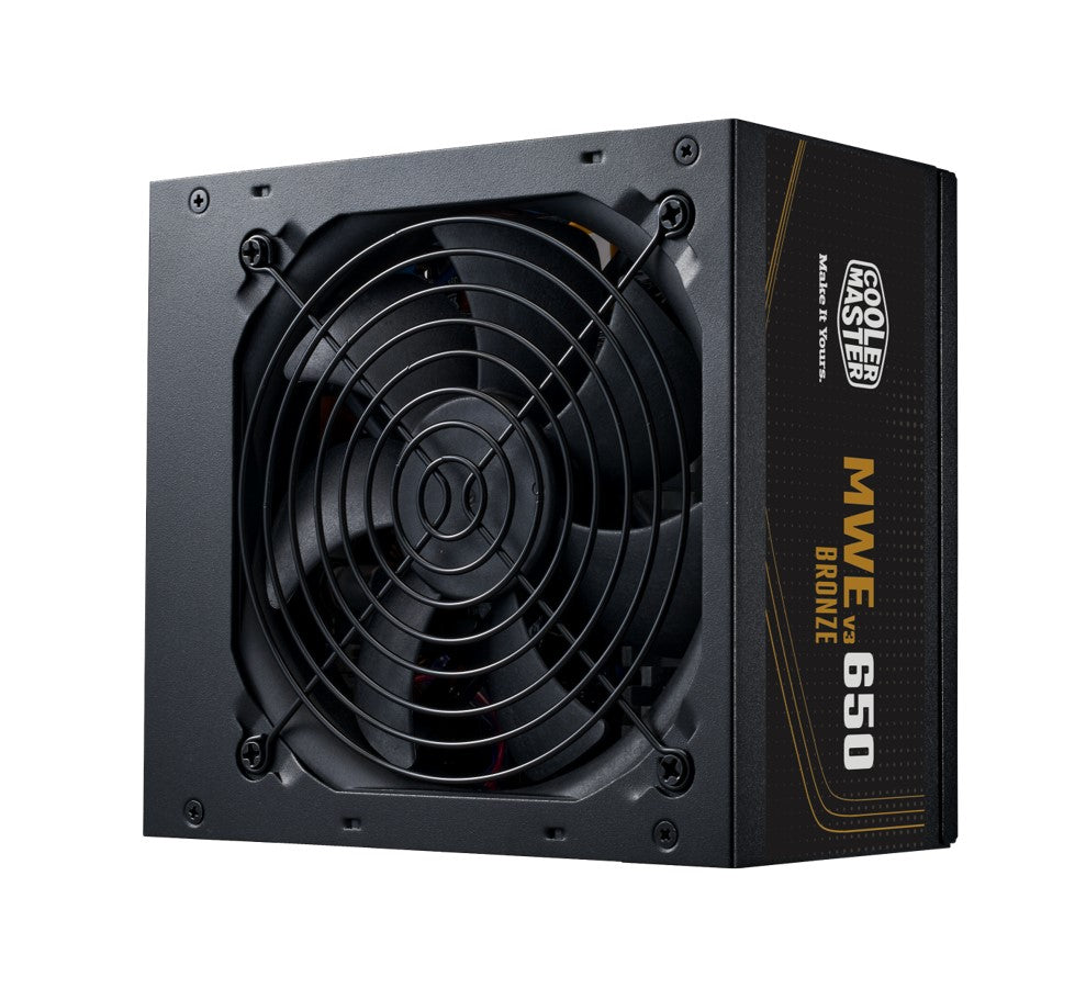 Fuente de Poder Cooler Master MWE V3 650W Bronze, Certificación 80 Plus, Cableado Semi-Modular