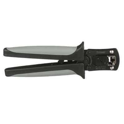 MPT5-8AS - Pinzas Ponchadoras / RJ45 / Cat5e Cat6 Cat6A / 193x19.8x63.5 mm / 7.6x0.8x2.5 in / Negro