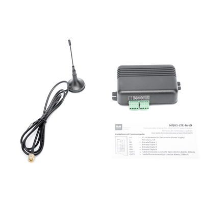MQ03-LTE-M - M2M Services Controlador 4G LTE / 4 Entradas Digitales / 2 Salidas 300 mA MQ03-LTE-M