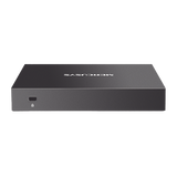 Mercusys MS108GS dispositivo de redes No administrado Gigabit Ethernet (10/100/1000) Negro, Bidireccional completo (Full duplex), Montaje de pared