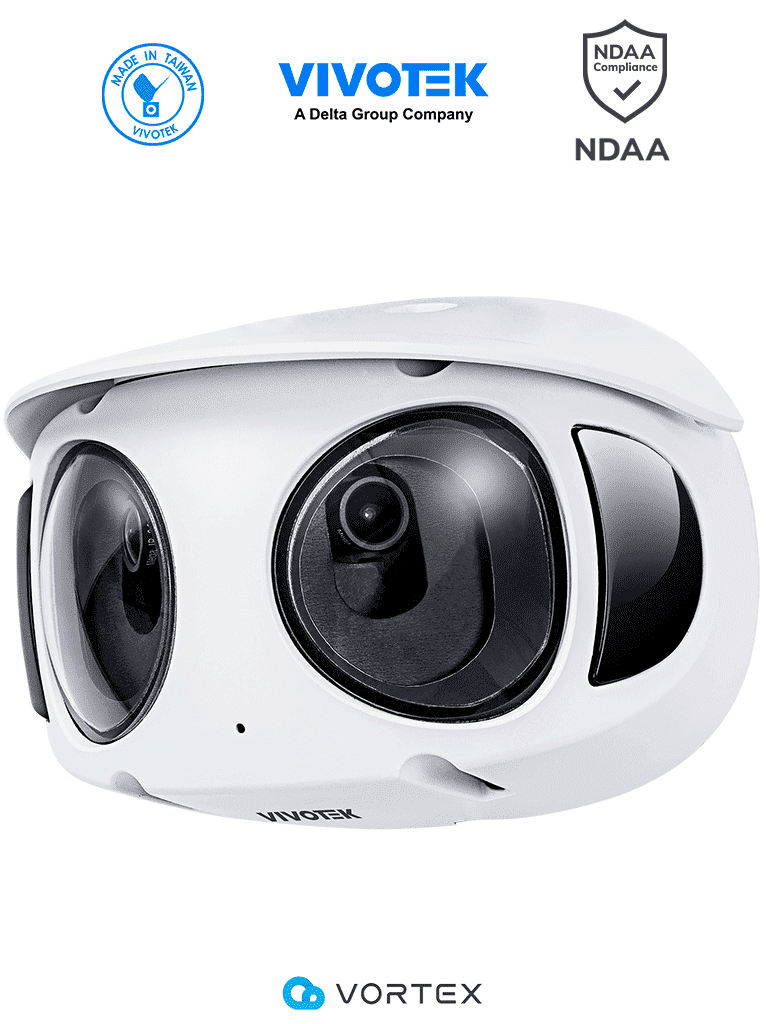 VIVOTEK MS930-EHV Cámara IP 8 MP 180º, IR 20 m, IP66, Almacenamiento 512GB