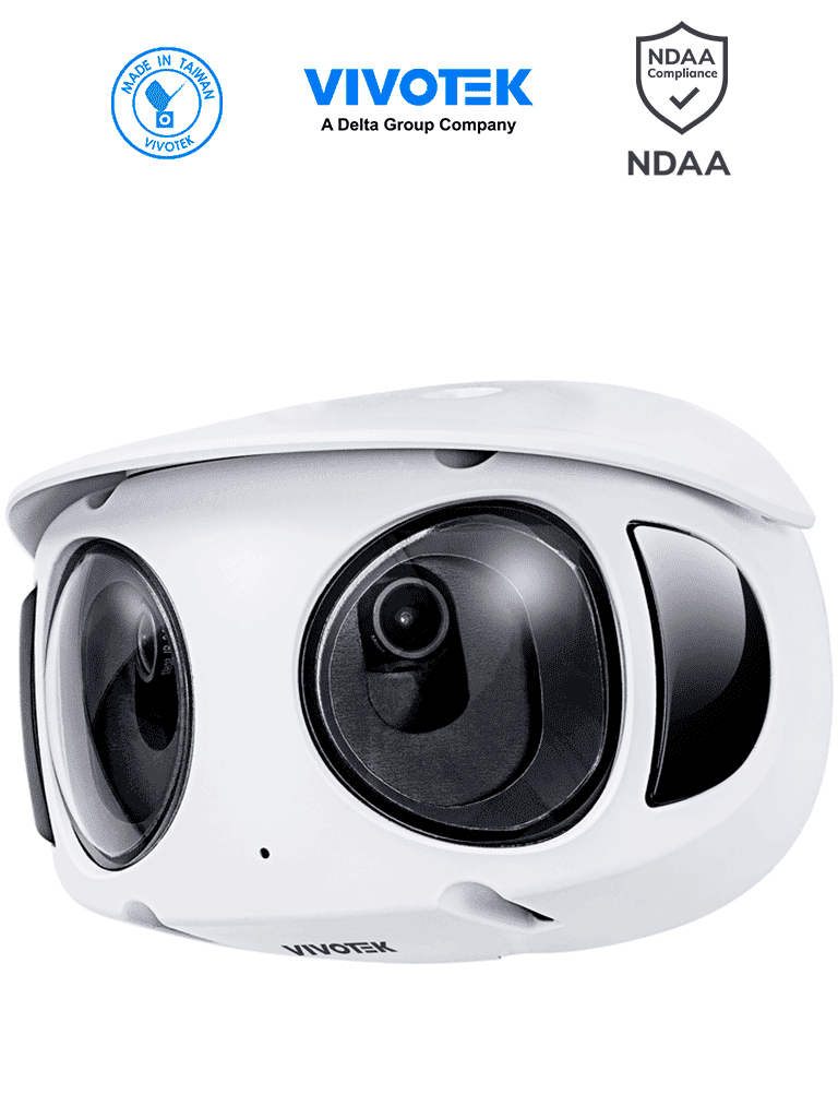 Ehv-v2 - cámara ip panorámica exterior 8 mp (4k) de 180¬∞, con ir 20m, wdr pro, visión snv, además micrófono integrado, smart motion, trend micro, smart stream iii, y protección ip66/ik10, onvif, deep search #tm #viva #tecnoween #tw6 VIVOTEK MS9390-EHV-v2