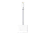 Apple MW2P3AM/A adaptador de cable de vídeo Lightning Blanco, Macho, Hembra, Derecho