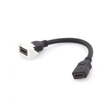 MX-HD2.0-02 - Adaptador HDMI / Pigtail Hembra-Hembra / 4K UHD / HDMI 2.0 / Faceplate 2 Salidas / 0.61 m (2 ft) / Blanco