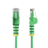 N6PAT15MGNS - StarTech.com Cable de Red Ethernet CAT6 Delgado sin Enganches Verde de 15m - Cable RJ45 Snagless Slim 28AWG - Alambre de