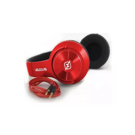 Diadema Necnon NBH-06 Rojo con Micrófono y Control de Volumen, Cable 1.5m
