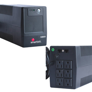 Smartbitt SBNB800 sistema de alimentación ininterrumpida (UPS) 0.8 kVA 400 W 6 salidas AC, 148 V, 100 V