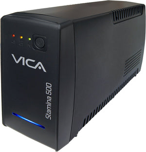 Vica Stamina 500 sistema de alimentación ininterrumpida (UPS) 0.5 kVA 300 W 4 salidas AC, 145 V, 108 V