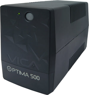 Vica Optima 500 sistema de alimentación ininterrumpida (UPS) 0.55 kVA 300 W 4 salidas AC, 127 V, 127 V, 108 V