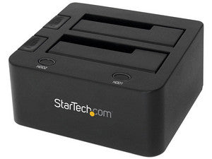 Docking Station USB 3.0 de 2 Bahías para Disco Duro o SSD SATA de 2,5/3,5 Pulgadas con UASP