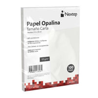 Papel Opalina Nextep Blanca c/100 125 gr