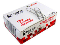 Bundle Clip Estandar Nextep Niquelado #2 28mm C/10 100 Clips C/U Cont. 2Piezas