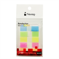 Nextep NE-051 marcador de página Punto de libro flexible Azul, Verde, Naranja, Amarillo 100 pieza(s)