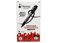 BUNDLE MARCADOR PERMANENTE NEXTEP PUNTA FINA 2 MM. NEGRO C/12 CONT. 2 PIEZAS