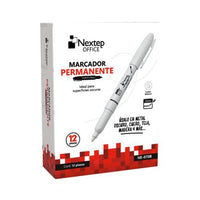 Nextep NE-070B marcador 12 pieza(s) Punta de cincel Blanco