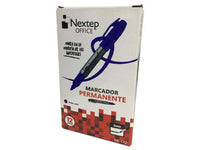 BUNDLE MARCADOR PERMANENTE NEXTEP PUNTA FINA  2 MM. AZUL C/12  CONT. 2 PIEZAS