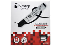 BUNDLE MARCADOR PIZARRON BLANCO NEXTEP NEGRO C/12  CONT. 2 PIEZAS
